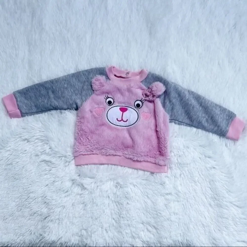 Girls Pink Fleece Sweater Sz 18 M Duck Duck Goose